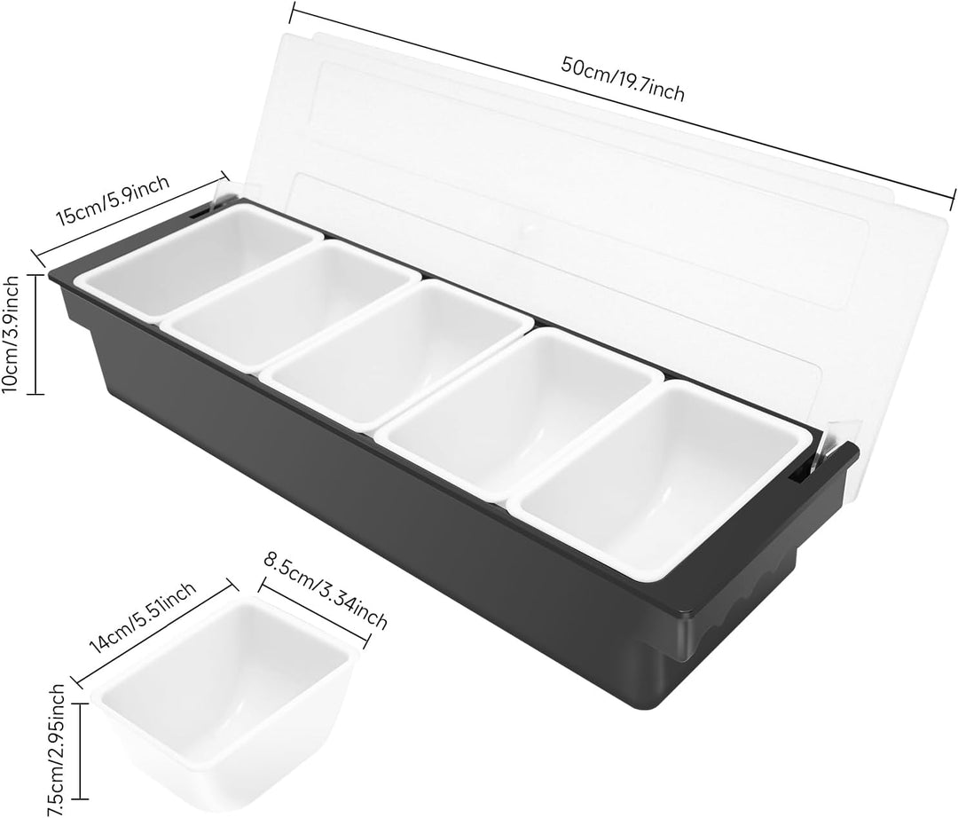 Gewürzbehälter Zutatenbehälter Cocktail Zutatenbox Bar Gewürze Obst Behälter Zutatenbehälter Obst Ge