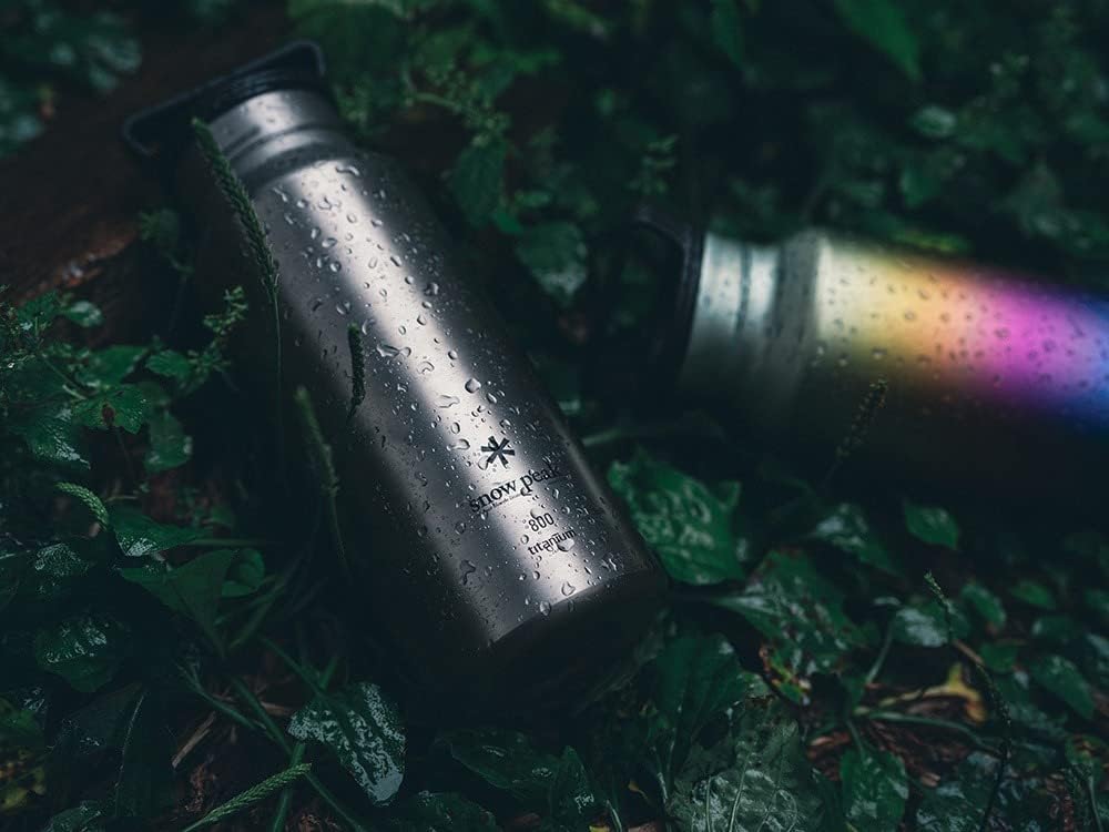 Snow Peak Titan-Aurora-Flasche, langlebig, leicht, Camping, Wandern, Rucksackreisen, 800 ml
