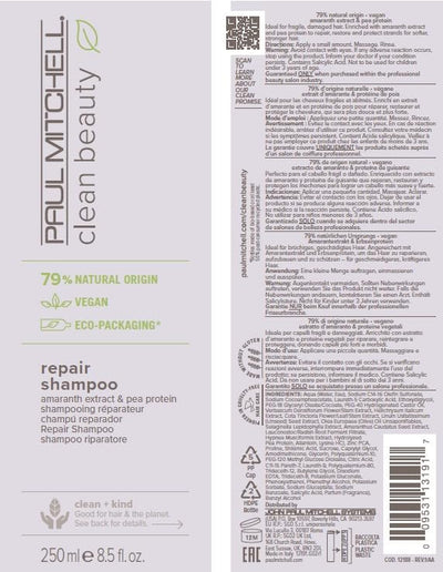 Paul Mitchell Clean Beauty Repair Shampoo – Haar-Wäsche Mit Amarant-Extrakt, Pflege Und Reparatur Fü