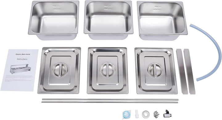 Elektrische Buffetwärmer Speisenwärmer 1/2GN Warmhalter Essenwär Buffetwärmer Elektrischer Speisenwä