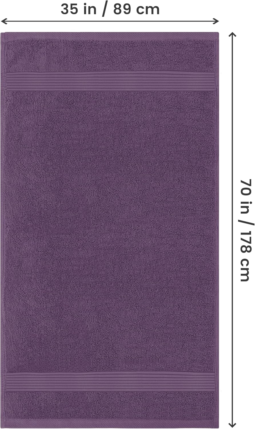 Utopia Towels - 2er Grosses Badetuch mit Aufhänger - 100% gekämmte ringgesponnene Baumwolle, sehr sa