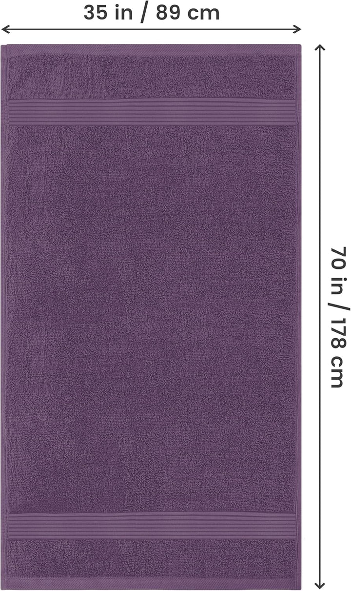 Utopia Towels - 2er Grosses Badetuch mit Aufhänger - 100% gekämmte ringgesponnene Baumwolle, sehr sa