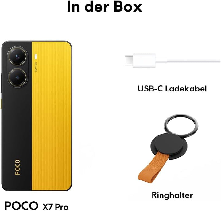 Xiaomi Poco X7 Pro Smartphone, 12+256GB, Schwarz, 50MP Hauptkamera mit OIS, 6000mAh (typ.) Akku mit