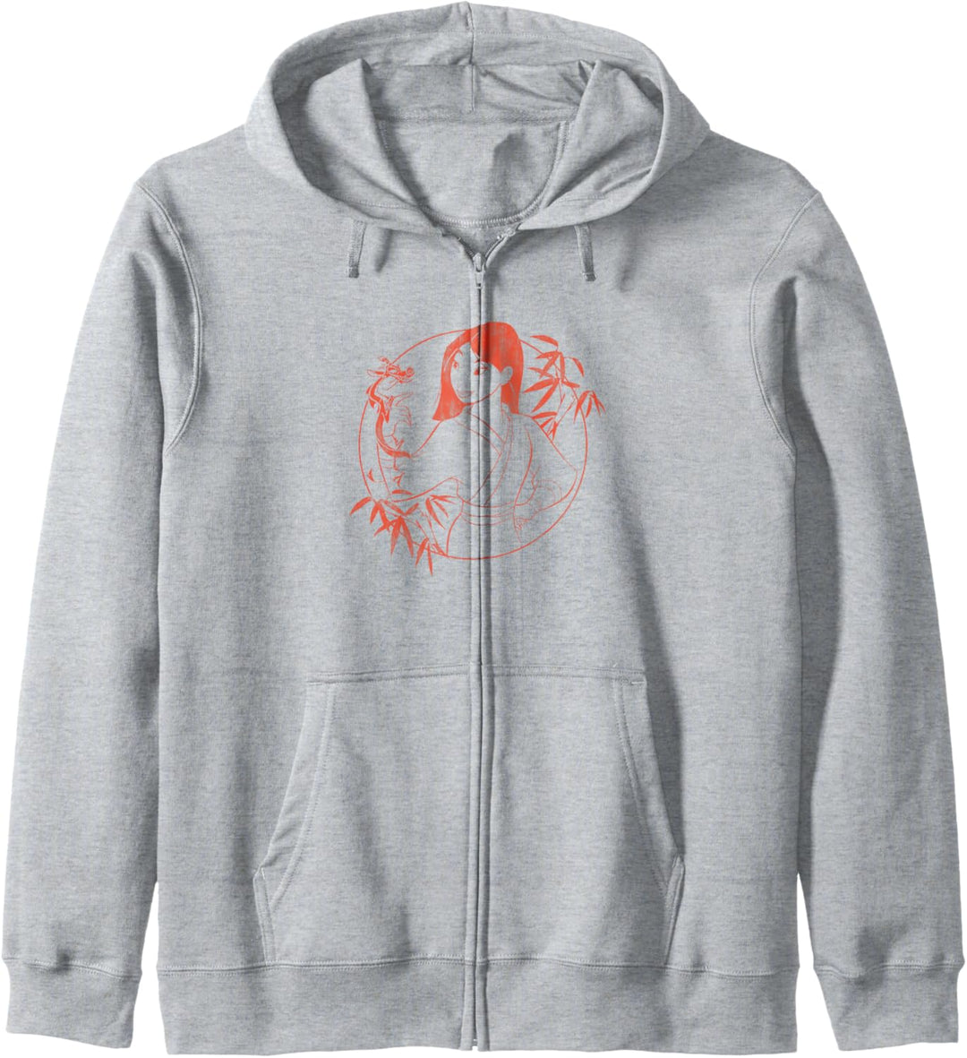 Disney Mulan & Mushu Bamboo Portrait Outline Kapuzenjacke