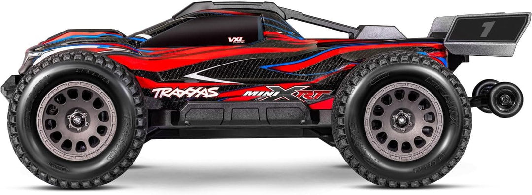 TRAXXAS MINI-XRT 3S-Power 4x4 rot 1/16 Monster-Truck RTR Brushless, HD-Teile, mit 2S Lipo/Lader