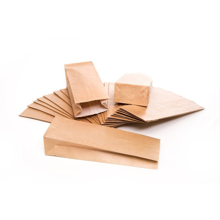 Logbuch-Verlag 100 kleine Lebensmittel Tüten 7 x 4 x 20,5 cm innen beschichtet Kekstüten Gebäckbeute
