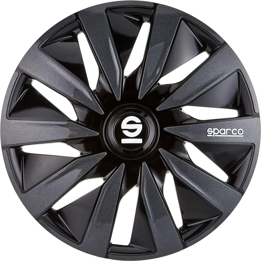 Sparco SPC1391BKGR Radzierblenden Lazio 13-Zoll Schwarz/Grau 13" Schwarz/Grau, 13" Schwarz/Grau