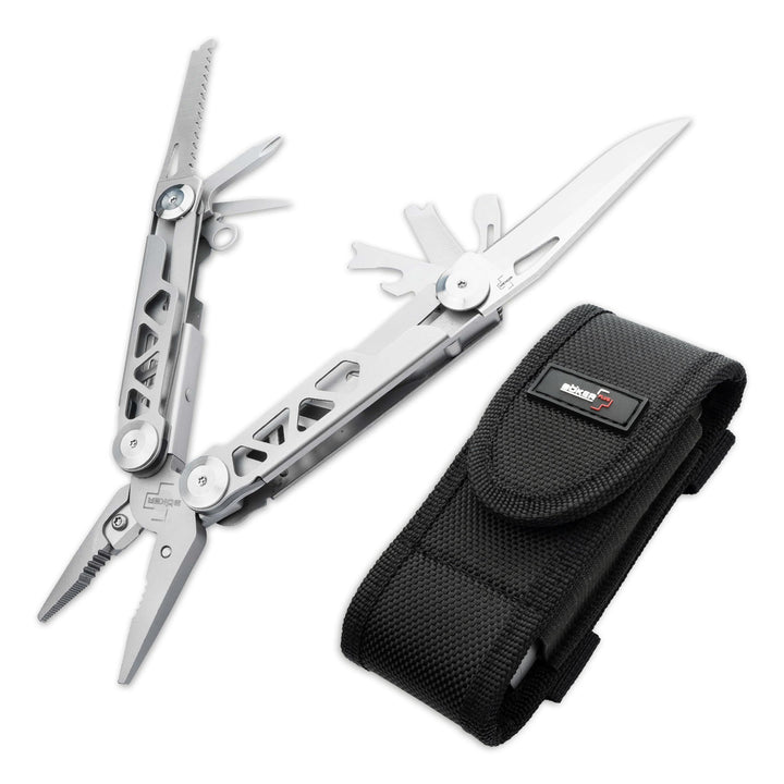 BÖKER PLUS® Specialist Pro - EDC Muti-Tool mit Clip &amp; Gürtel-Tasche - Edelstahl Multifunktions-Werkz