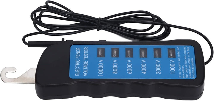 Ejoyous Weidezaun Zaunprüfer, 1000-10000V 6 Stufen Elektrozaun Tester, Tragbarer Spannungsprüfer Str