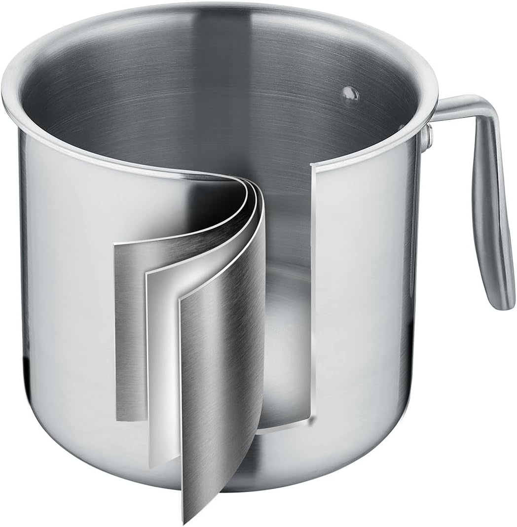 Berndes Topf Tricion Resist 14 cm, Milchtopf 1,9 l Volumen, für alle Herdarten inkl. Induktion, schn