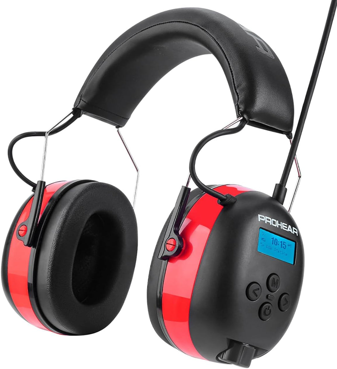 PROHEAR 033A (Upgraded) Gehörschutz mit Radio DAB +/Bluetooth/FM, Kopfhörer mit Radio mit Eingebaute