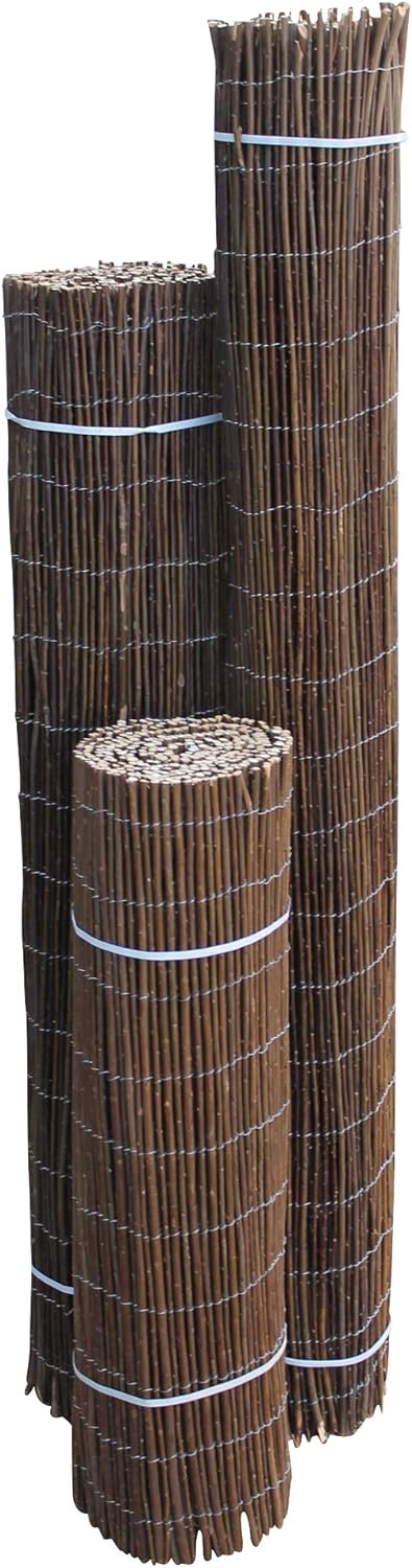 TOP MULTI Weidenmatte Weidenzaun Sichtschutz Schilfrohrmatte Windschutz 1m x