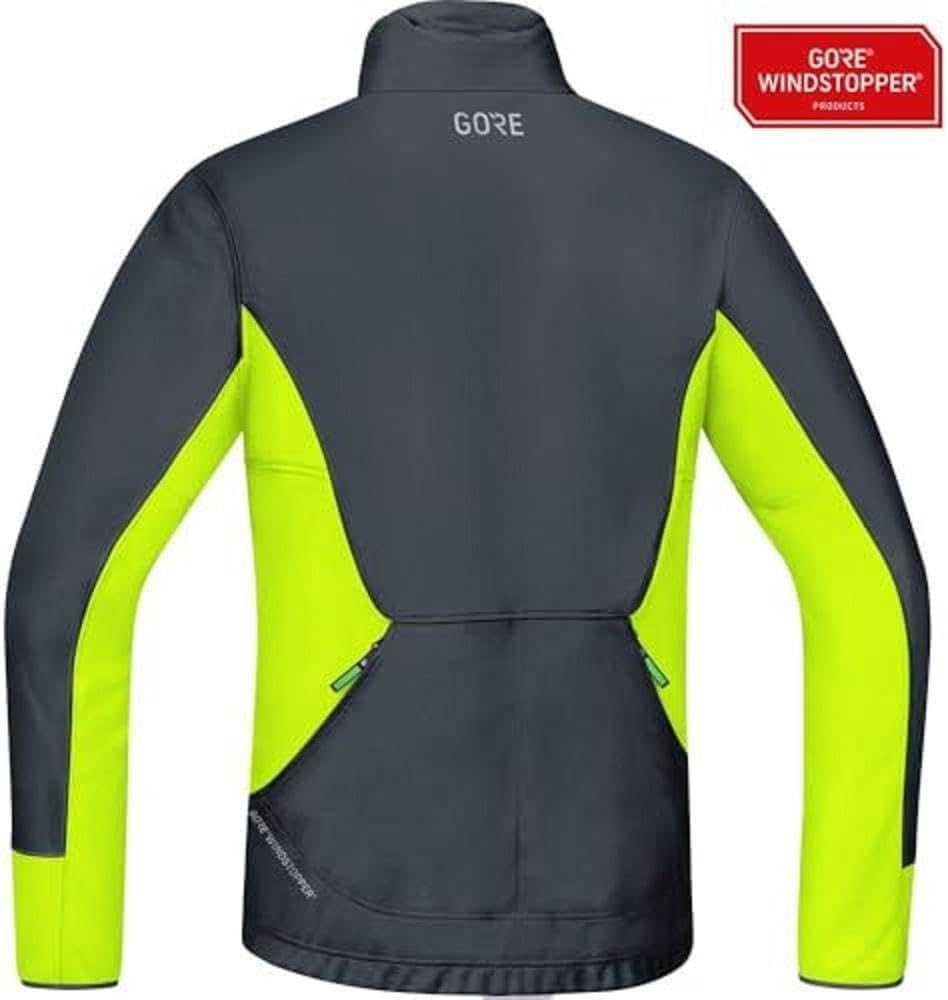 GORE WEAR Herren C5 Gws Thermo Trail Jacke Jacke S Black/Neon Yellow, S Black/Neon Yellow