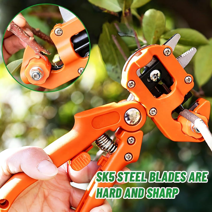 Pfropfen Werkzeug Kit, Gartenarbeit Pfropfwerkzeug, Garden Graft Tool, 2-In-1-Pfropfwerkzeug mit Wir