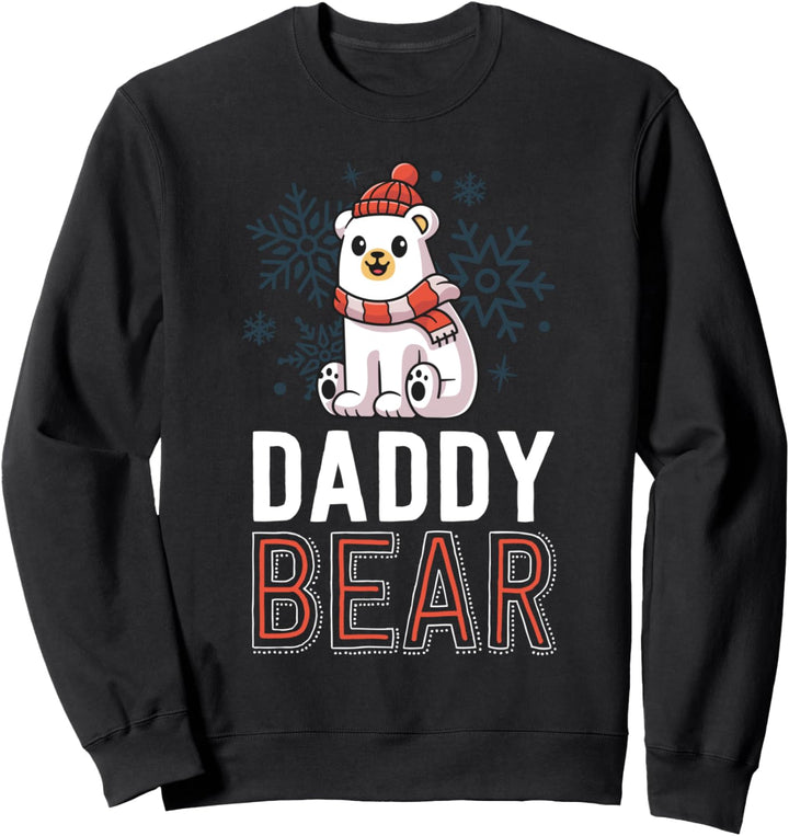 Daddy Bear Family Christmas Shirts Polar Bear Holiday Xmas Sweatshirt