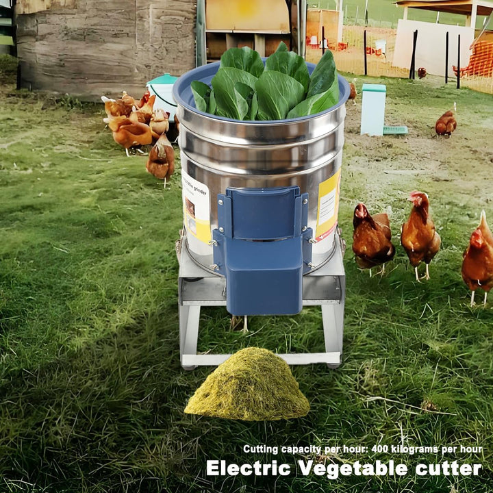 550W 220V Gemüseschneider Futterhäcksler Grünfutterschneider Edelstahl