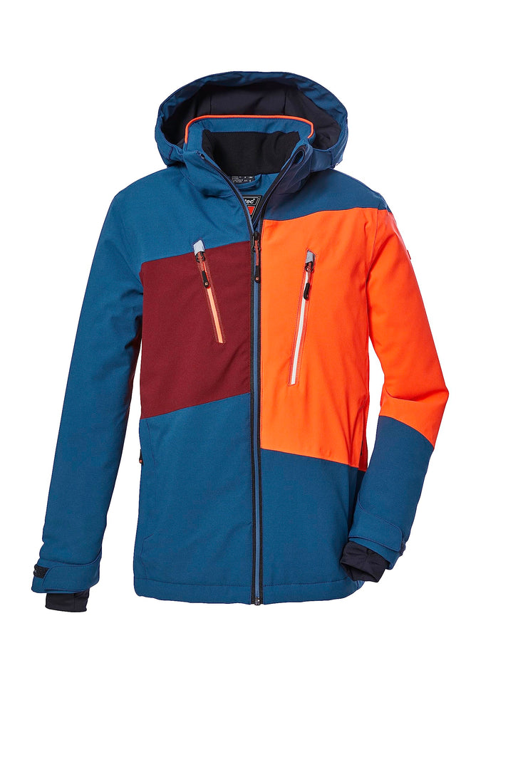 Killtec Jungen Ksw 174 Bys Ski Jckt Skijacke/Funktionsjacke mit abnehmbarer Kapuze und Schneefang, w