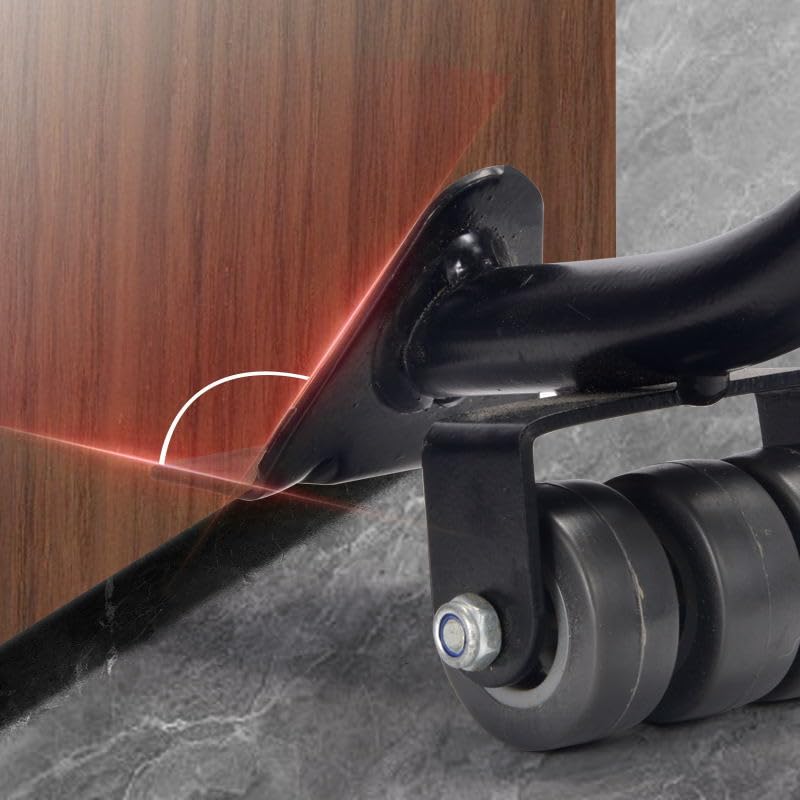 5-rädriger koppelbarer Möbelwagen | PU-Räder für Hartholzböden und Fliesen | Sofa/Kühlschrank-Umzugs