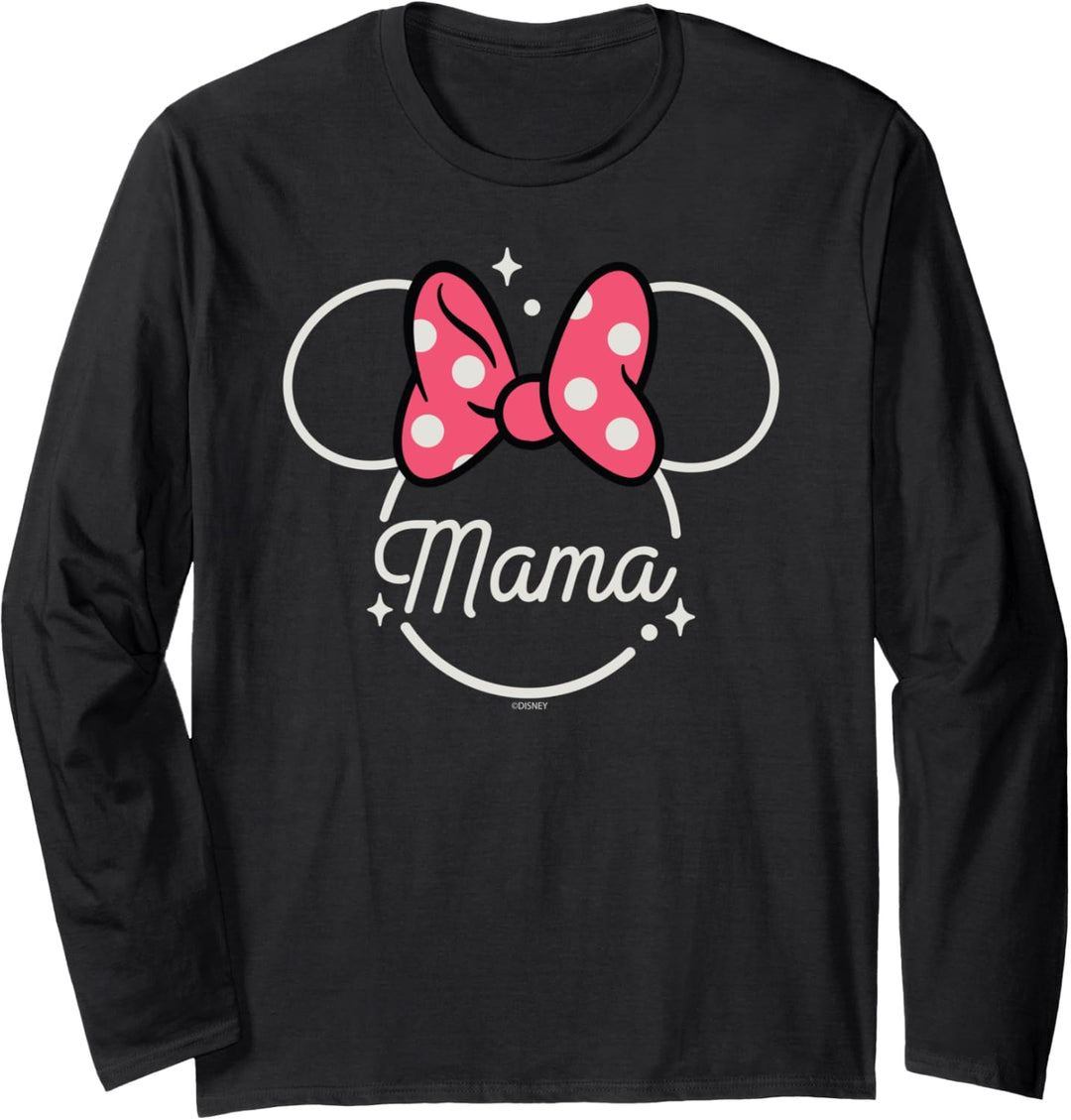 Disney Minnie Mouse Mama Head Icon Magic Mother’s Day Langarmshirt