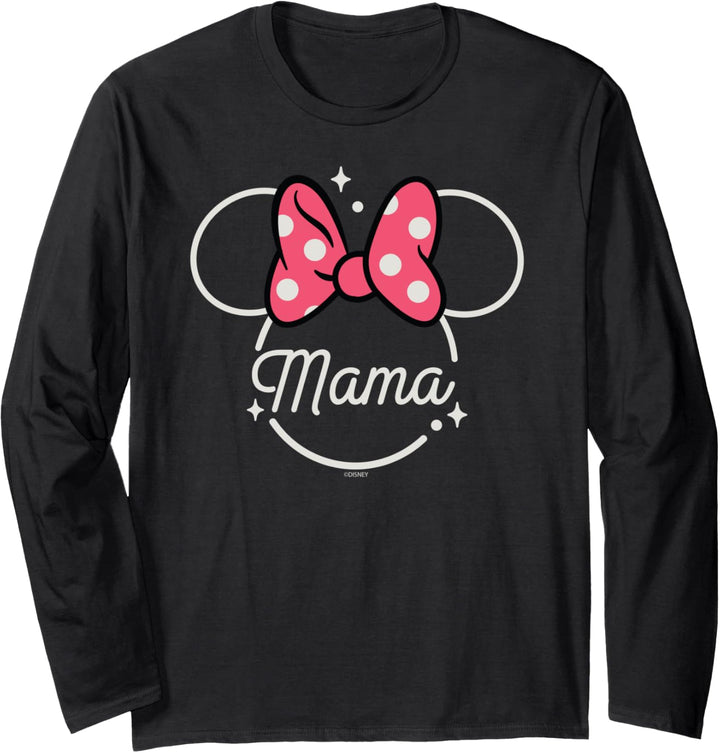 Disney Minnie Mouse Mama Head Icon Magic Mother’s Day Langarmshirt