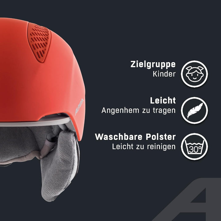 ALPINA GRAND JR - Sicherer, Leichter, Stossabsorbierender & Individuell Anpassbarer Skihelm Für Kind