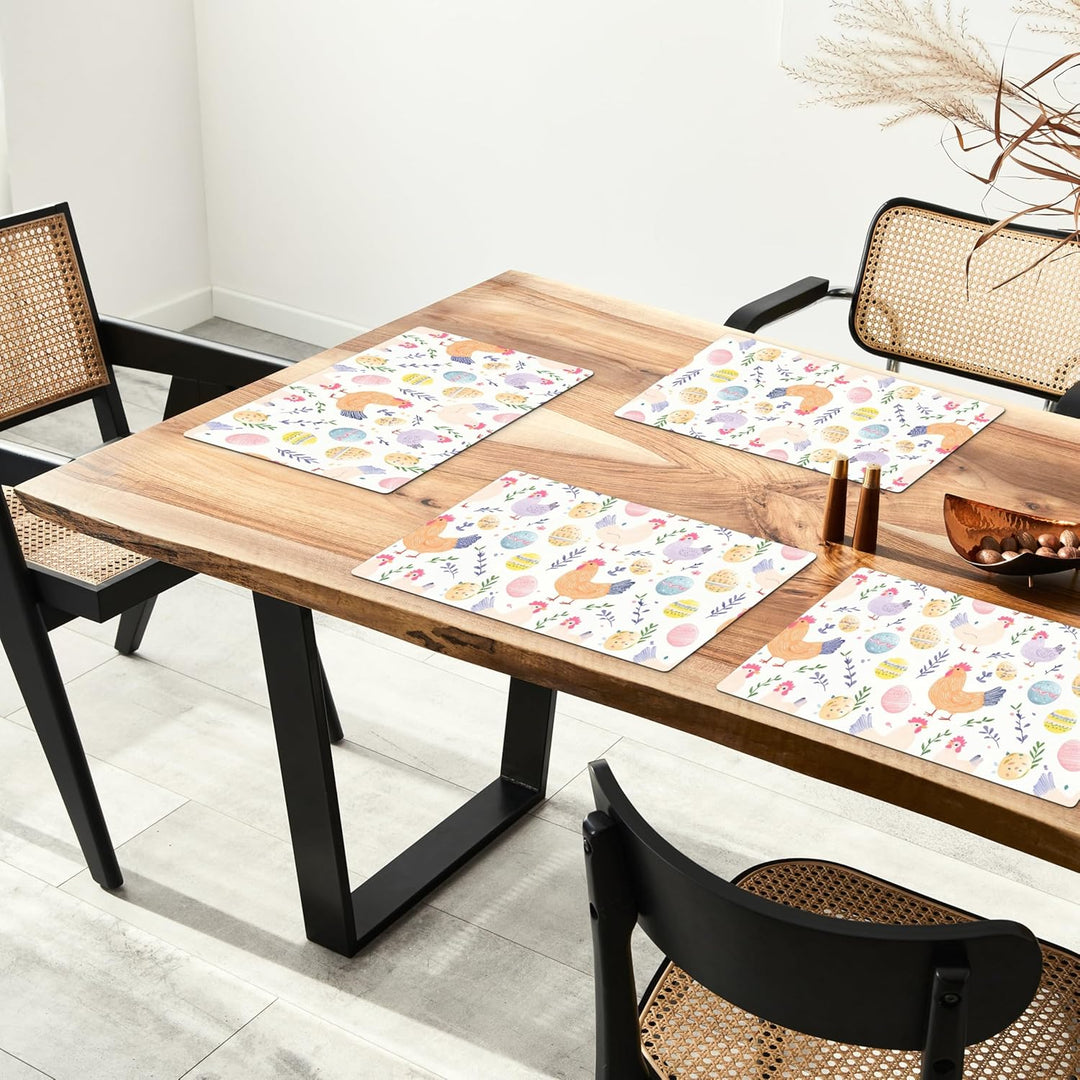 KitchenYeah© Platzsets Abwaschbar 6-Teilig 45x30 cm Tischsets Platzdeckchen Platzset Unterlage Tisch