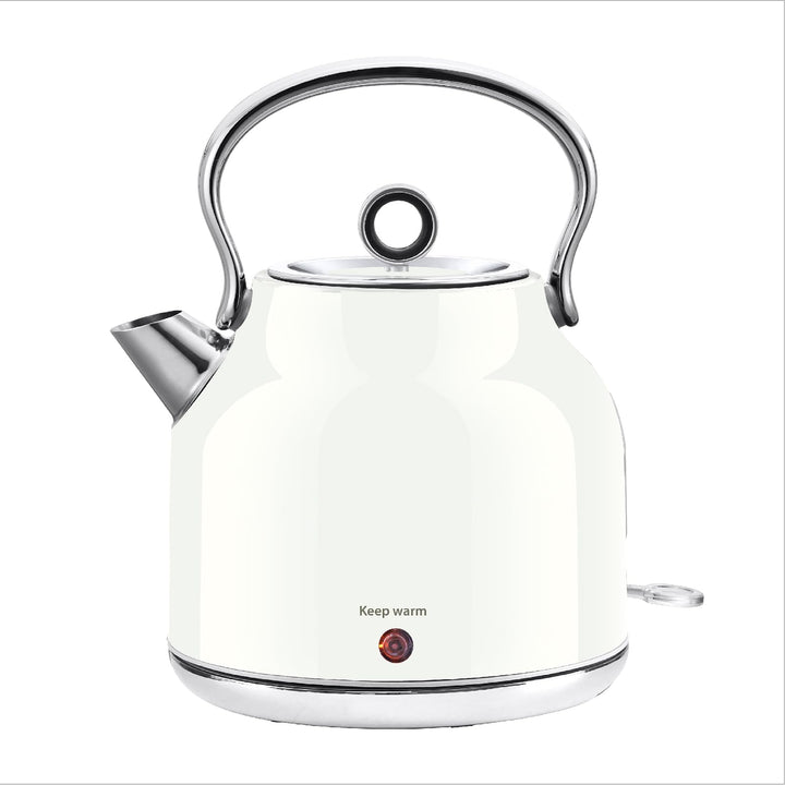 Huogary Wasserkocher - 1,7 L Edelstahl Wasserkocher mit Warmfunktion, 2000W Schnellkocher mit LED-An