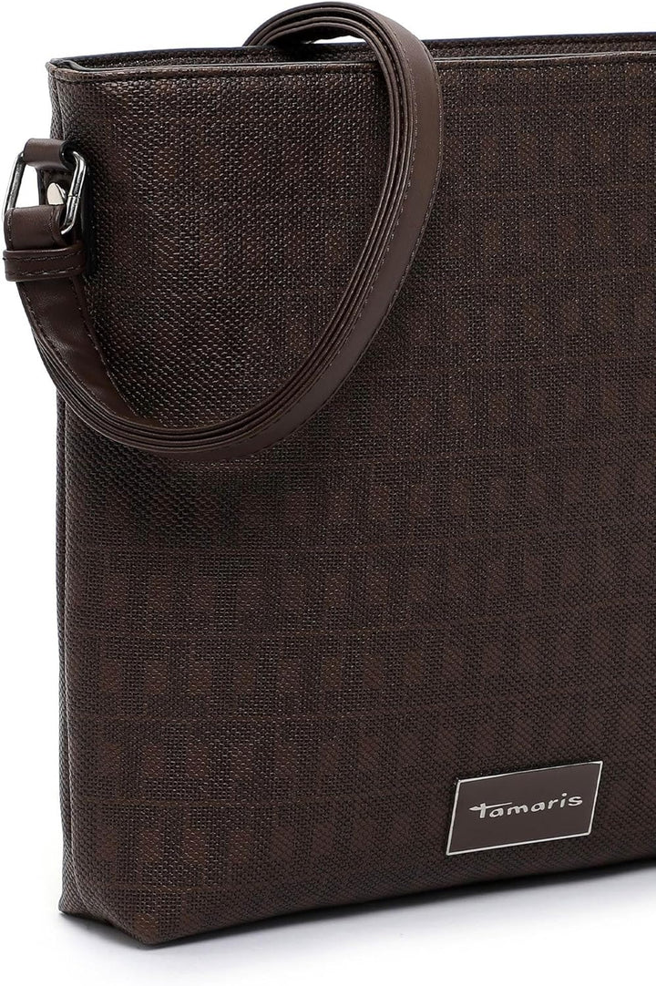 Tamaris Umhängetasche Jody 31984 Damen Handtaschen Ornament Einheitsgrösse Brown, Einheitsgrö&#