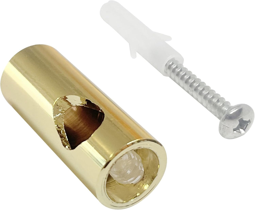 smartect Aluminium Wand- und Deckenpins zum Fixieren von Textilkabeln [4 Stück, Gold] Deckenbefestig
