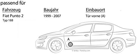 FIAT Punto 2 188 Front - Lautsprecher Boxen Pioneer TS-G1720F - 16,5cm 2-Wege Koax Koaxiallautsprech
