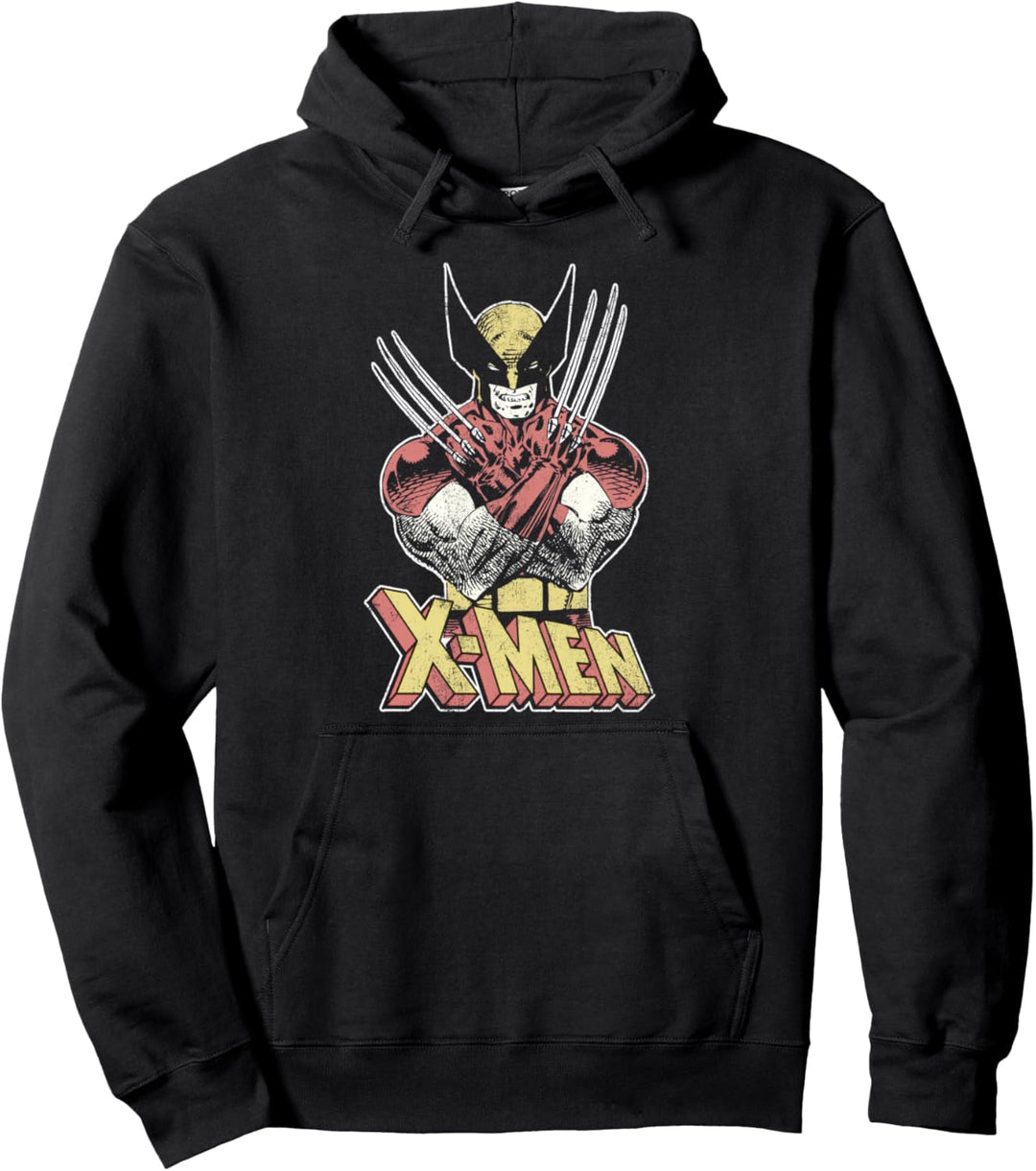 Marvel X-Men Wolverine Classic Comic Vintage Pullover Hoodie