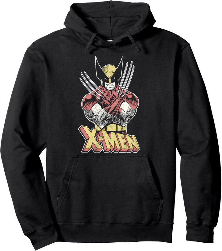 Marvel X-Men Wolverine Classic Comic Vintage Pullover Hoodie
