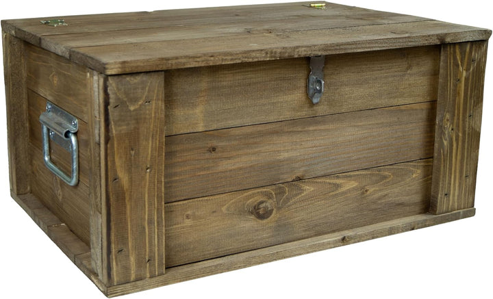 Kistenkolli Altes Land Truhe Hugo in verschiedenen Farben mit Deckel 50x36x26cm Aufbewahrungskiste S