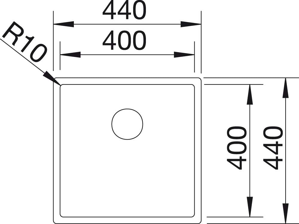 BLANCO CLARON 400-IF | Edelstahl | Einbauart: Einbau von Oben &amp; Flächenbündig | ohne Ablauffernbedie