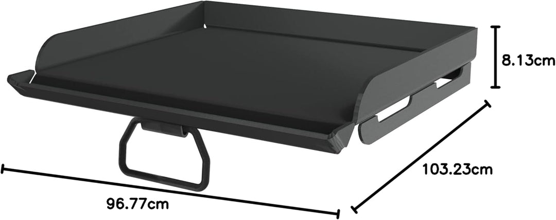 Camp Chef SG30 Professionelle Stahl-Bratpfanne mit flacher Oberseite, vorbehandelt – passend für all