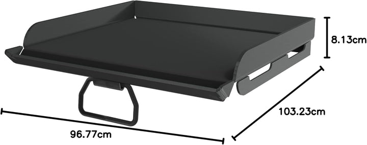 Camp Chef SG30 Professionelle Stahl-Bratpfanne mit flacher Oberseite, vorbehandelt – passend für all