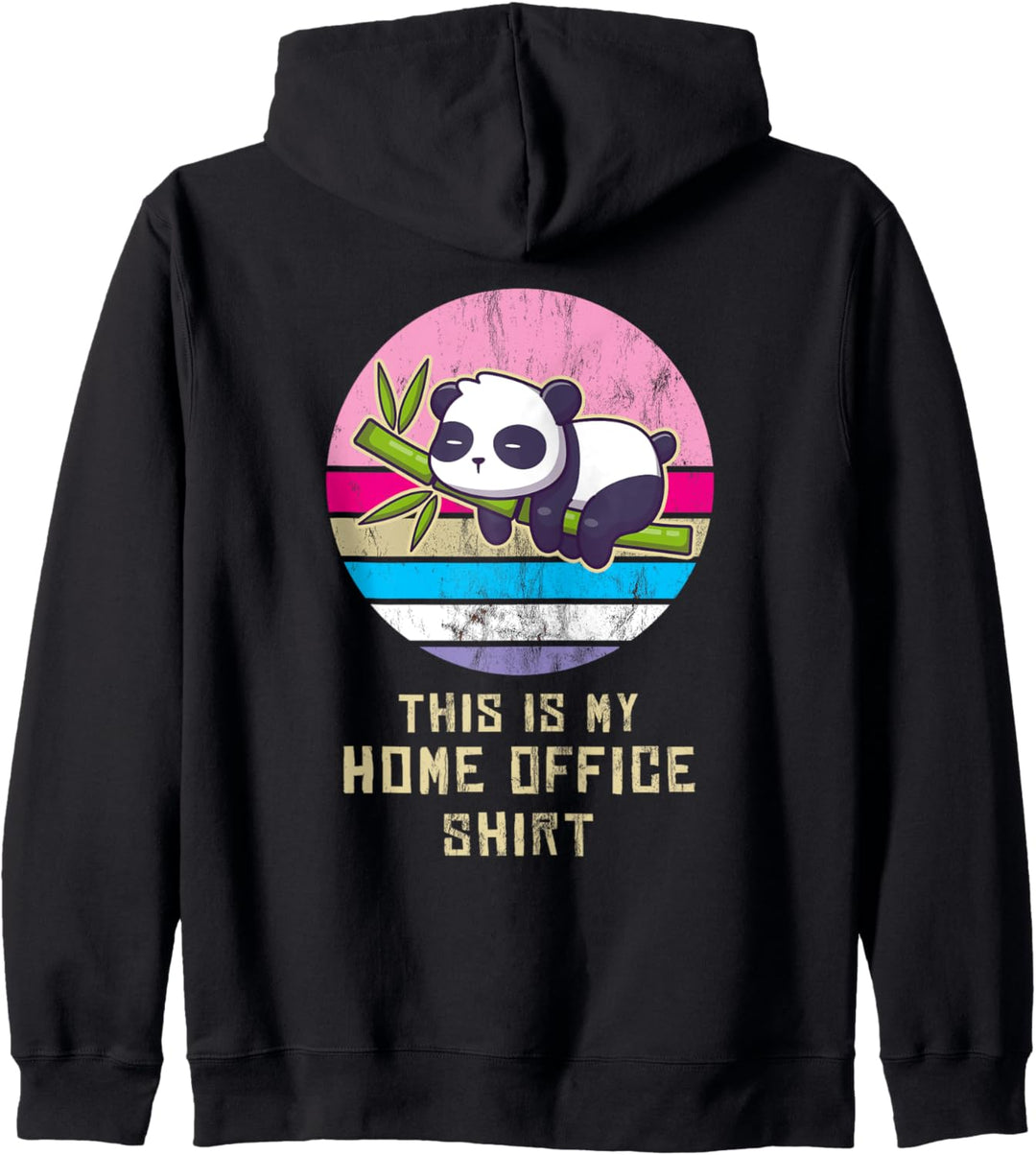 Panda Bären This is my Home Office Outfit Spruch Design Kapuzenjacke