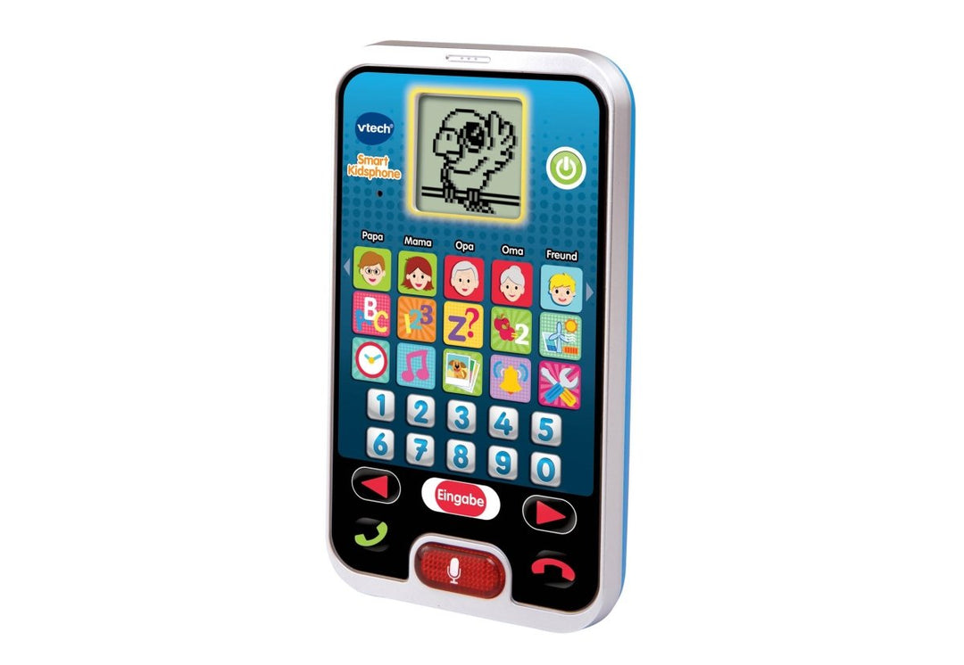 VTech Smart Kidsphone – Cooles Lerntelefon mit Mikrofon, spannenden Lernspielen, Liedern und Melodie