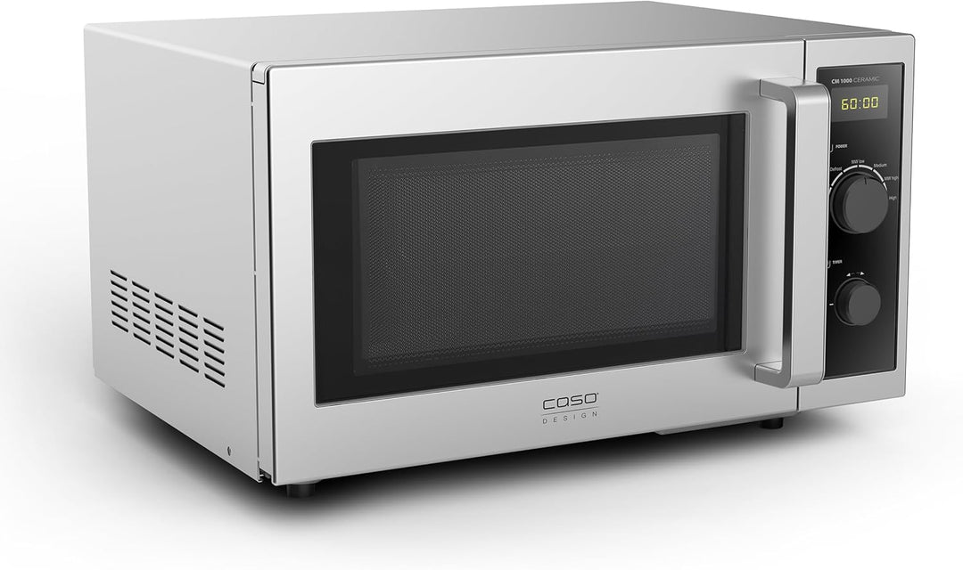 CASO CM1000 Ceramic, Gewerbemikrowelle, für Professionelle Gastronomie, Mikrowelle 1000 Watt stark,