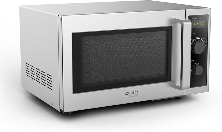CASO CM1000 Ceramic, Gewerbemikrowelle, für Professionelle Gastronomie, Mikrowelle 1000 Watt stark,