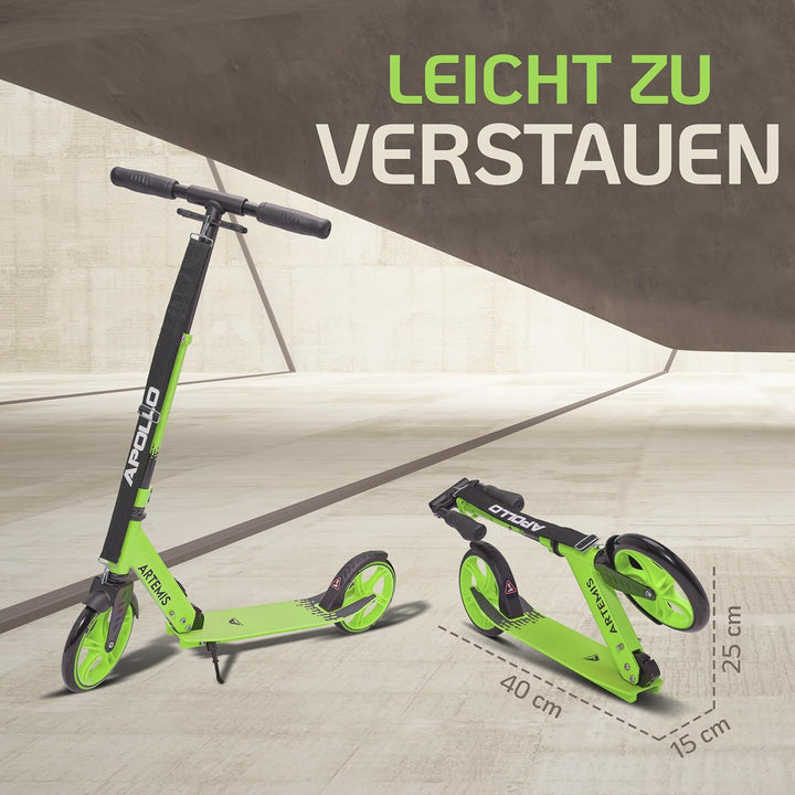 Apollo Artemis City Roller - Höhenverstellbarer Scooter für Kinder, Teens und Erwachsene, Tretroller