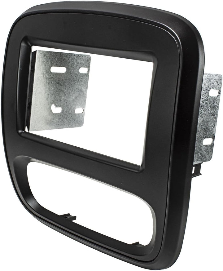 tomzz Audio 2439-003 Doppel DIN Radioblende kompatibel mit Opel Vivaro B ab 2014 Renault Trafic III