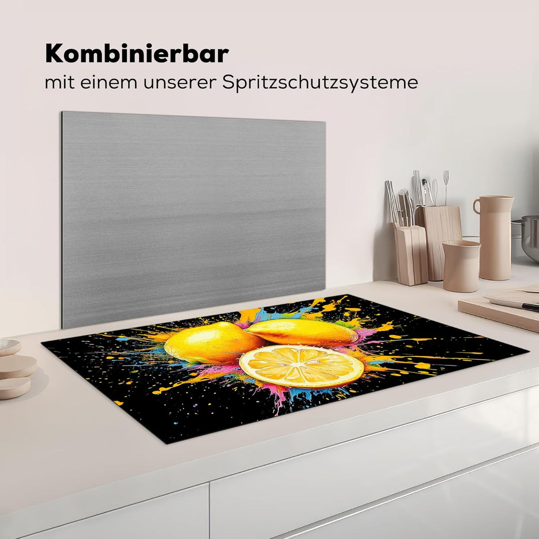 Herdabdeckplatte 90x52 cm Einteilig Induktionsmatte Küche Abdeckung Ceranfeld Herd Abdeckplatte Deko