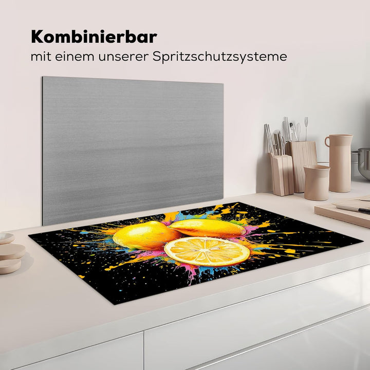 Herdabdeckplatte 90x52 cm Einteilig Induktionsmatte Küche Abdeckung Ceranfeld Herd Abdeckplatte Deko