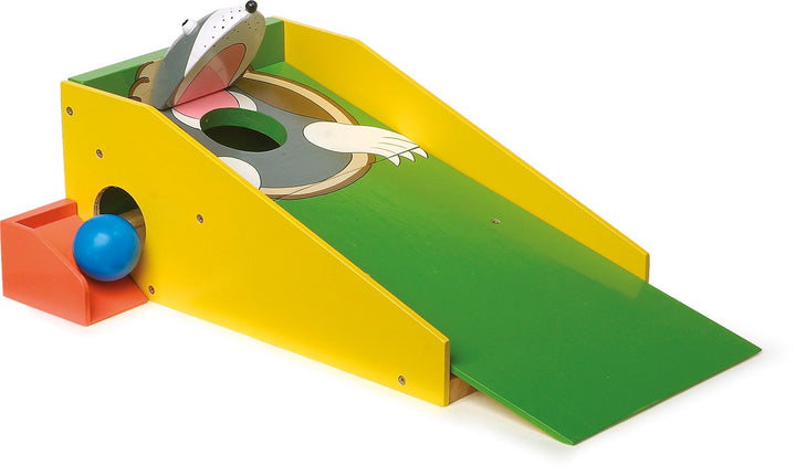Legler small foot 8177 Minigolf „Maulwurf“ aus buntem Holz, mit zwei Schlägern und vier bunten Bälle