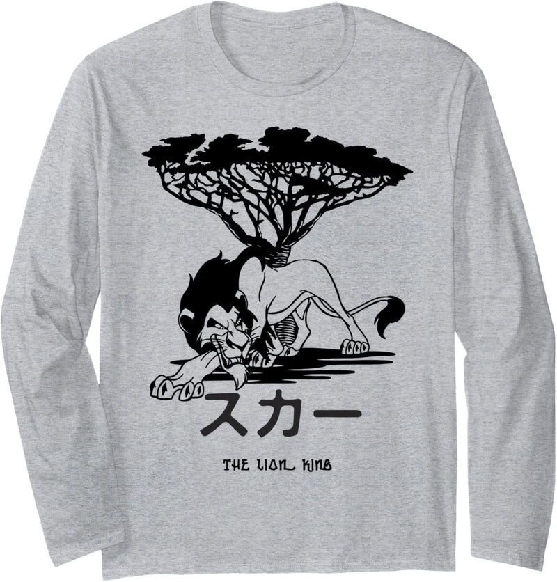 Disney The Lion King Scar Kanji Portrait Langarmshirt