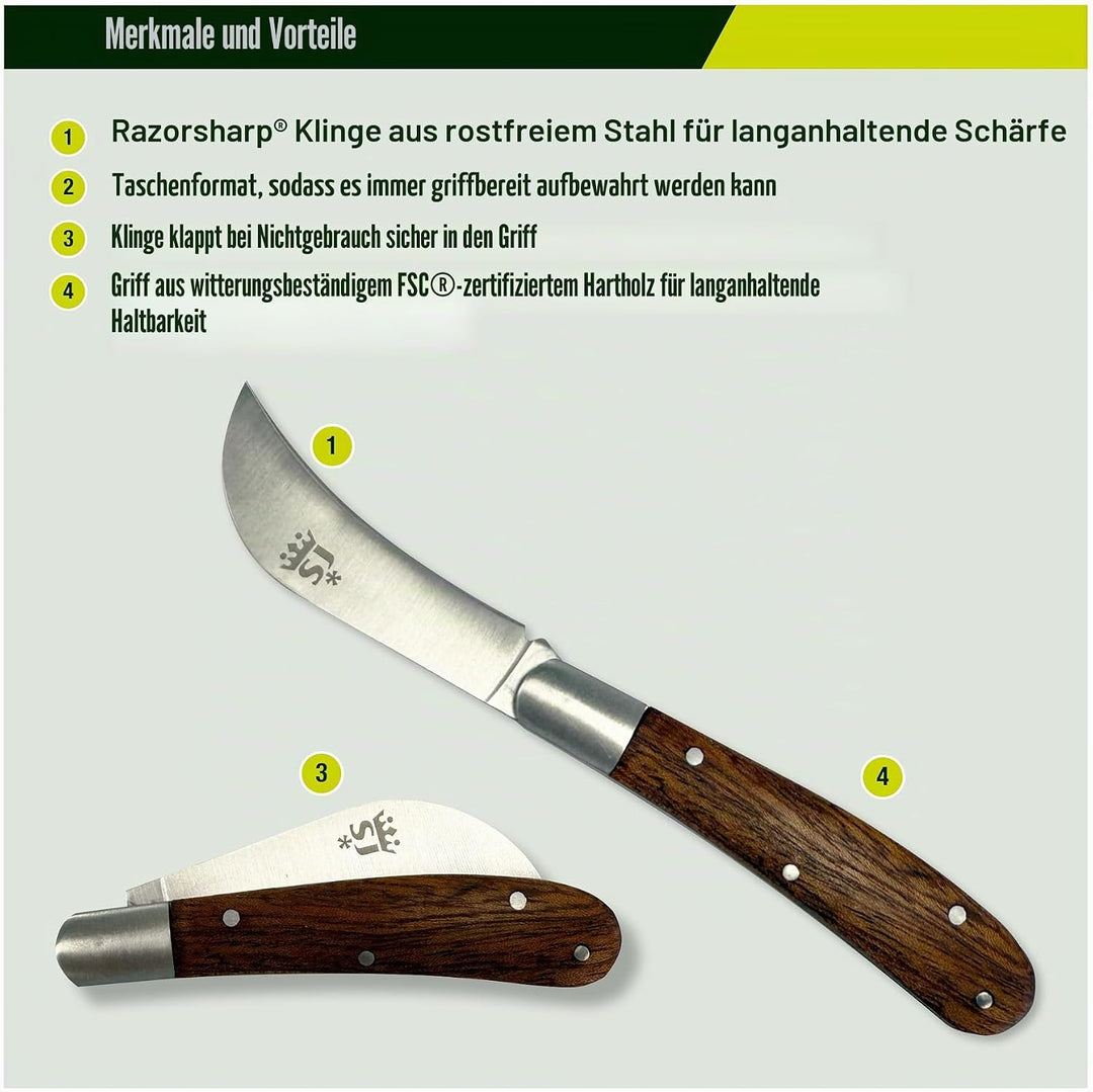 Spear &amp; Jackson 7946KEW Kew Gardens Kollektion Faltbares Gartenmesser