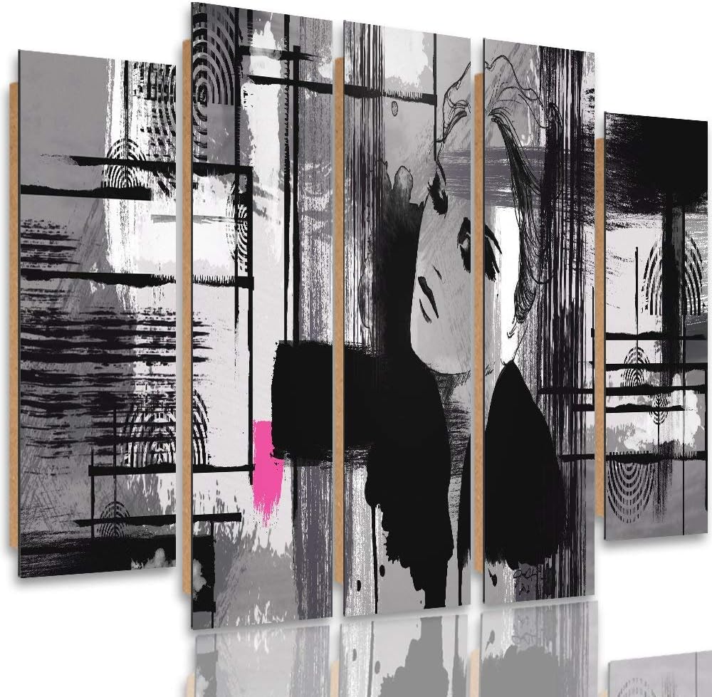 Feeby. Wandbild - 5 Teile - Deco Bild, gedrucktes Bild, Foto, Deco Panel, XXL, 5-Teilig, Typ B, 250x