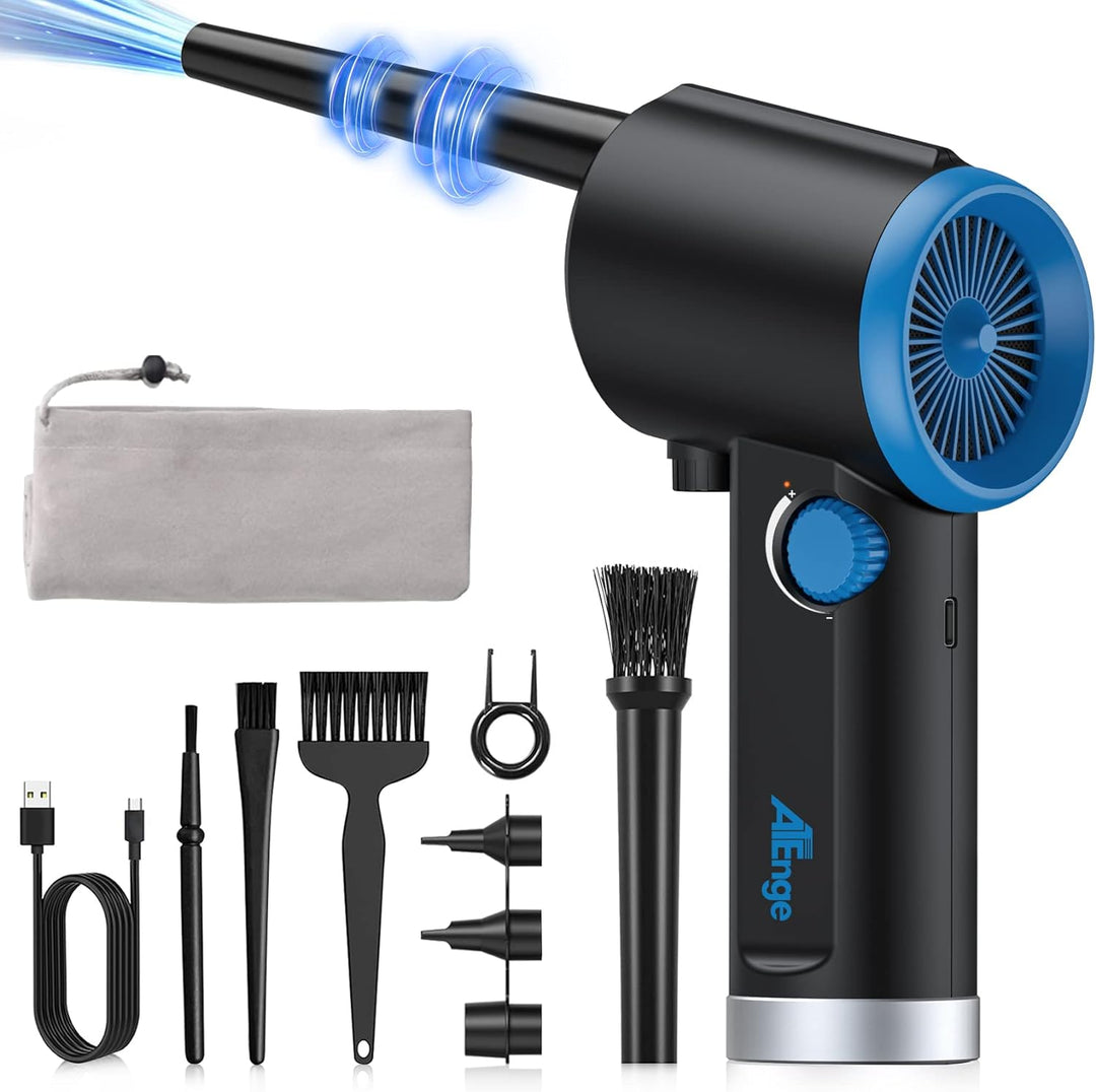ATEngeus Elektrische Staubgebläse, 6000 mAh Druckluftspray Staubgebläse, Air Duster für Computer, St
