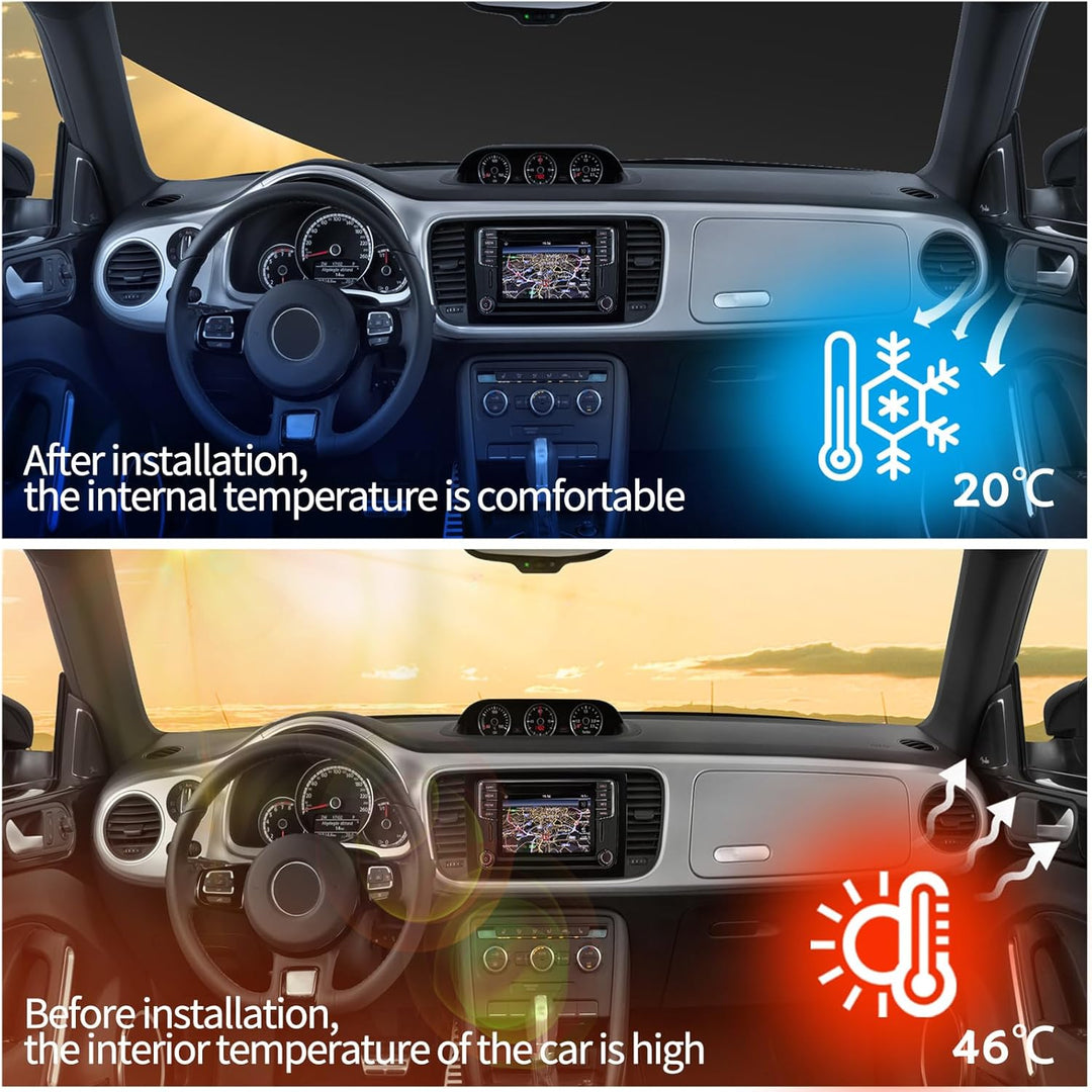 wasserdichte Autoabdeckung für Dacia Sandero Stepway 2007–2025, 6 Schichten, Outdoor, Allwetter, Vol